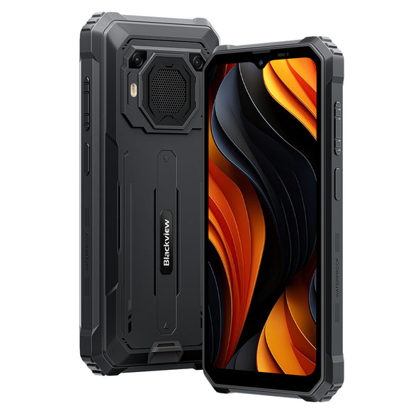 Blackview BV6200 Plus 6.56'' Rugged Smartphone 8GB+256GB 8MP+13MP Camera 11000mAh 18W Fast Charge T606 Android 14 NFC Phone